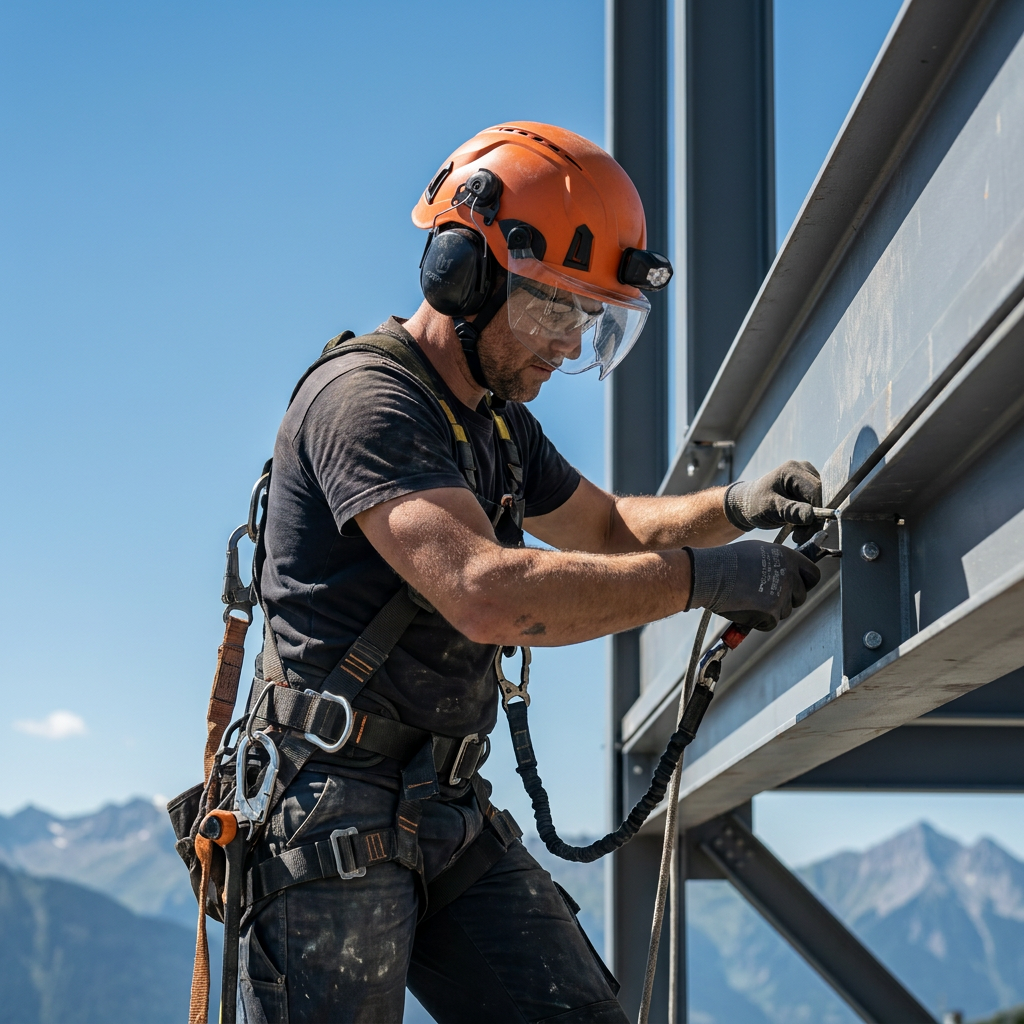 Dual Certified EN 397 & EN 12492 Industrial Safety Helmet | High-Altitude PPE