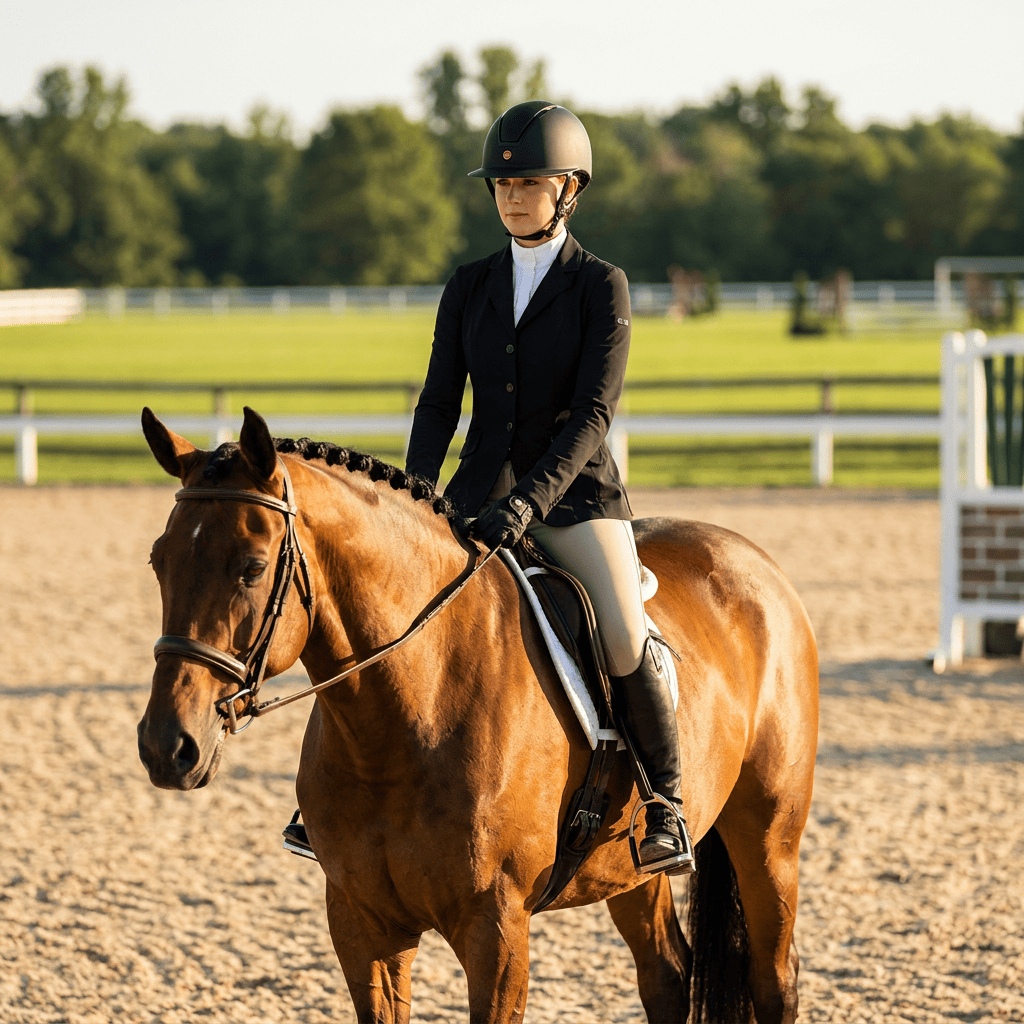 Equestrian Helmet with detachable visor